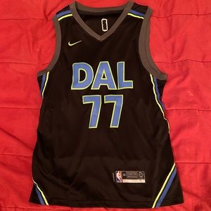 Nike Dallas Mavericks #77 Luka Doncic Black NBA Swingman City Edition Jersey